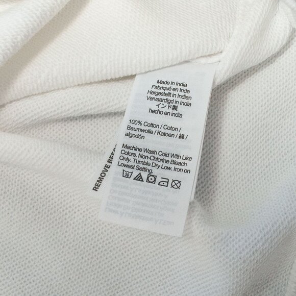 NWT J. Crew Lace Up Sweatshirt in White size L - Picture 8 of 8